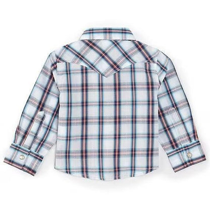 Wrangler Boy's/ Toddler Long Sleeve Multi Plaid Woven Shirt 112344687