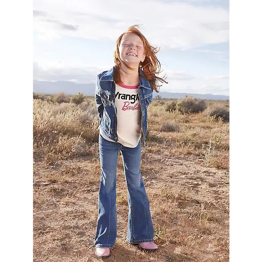 Wrangler Girl's Barbie Flare In Wrangler Blue- CLEARANCE