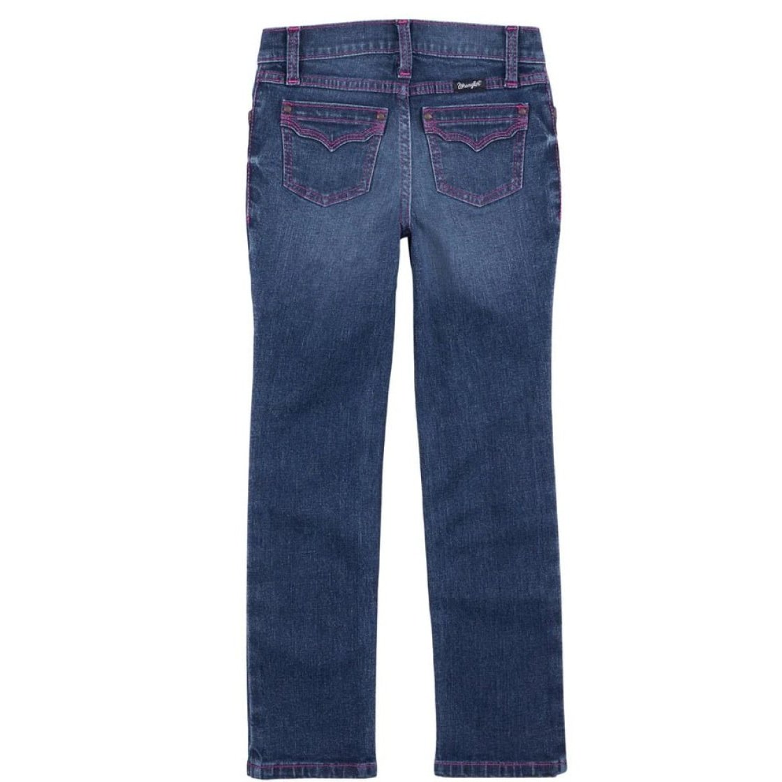 Wrangler Girl’s Jeans Reg or Slim Straight Leg Pink Stitch 112317330 - Wrangler