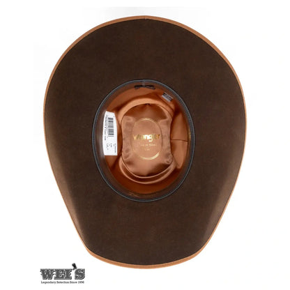 Wrangler Hats Ringneck B Turf 7X Wool Brick Crown 4-1/4 Brim - Wrangler