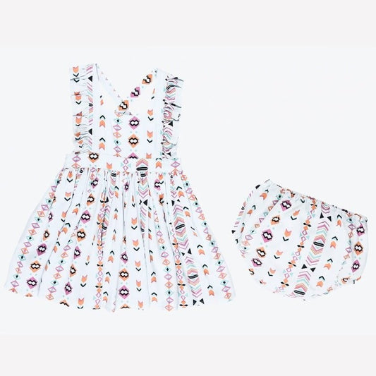 Wrangler Infant & Toddler Girl’s Dress Printed Cross Back 112329262 - Wrangler