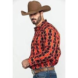 Wrangler Men’s Checotah Aztec Snap Shirt MC1257M