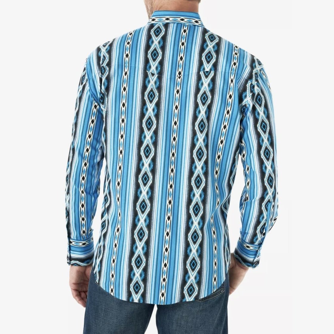 Wrangler Men’s Checotah Long Sleeve Snap Shirt MC1285M - Wrangler
