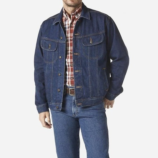 Wrangler Men’s Jean Jacket Rugged Wear Unlined RJK30