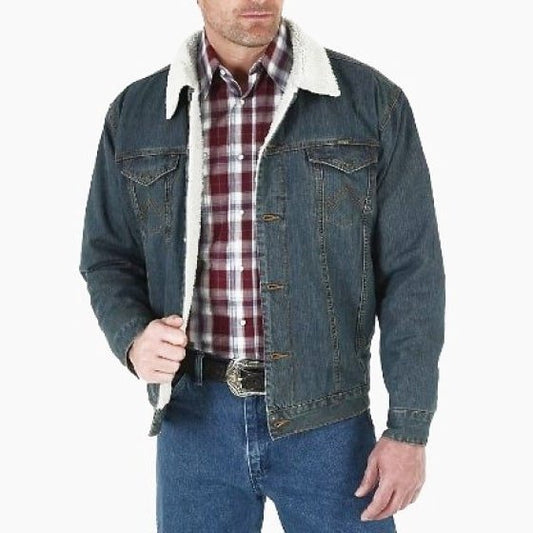 Wrangler Men's Jean Jacket Sherpa Lined 74256RT