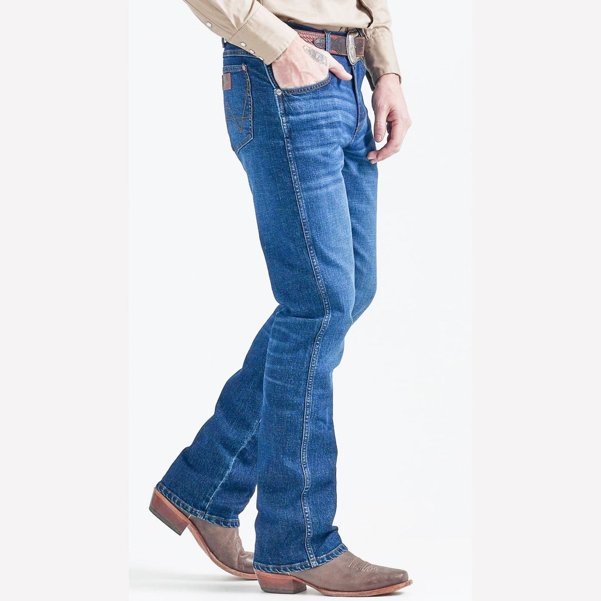 Slim Bot Wrangler Men’s Jeans Retro Low Rise Slim Fit Boot-CLEARANCE – Wei's ...