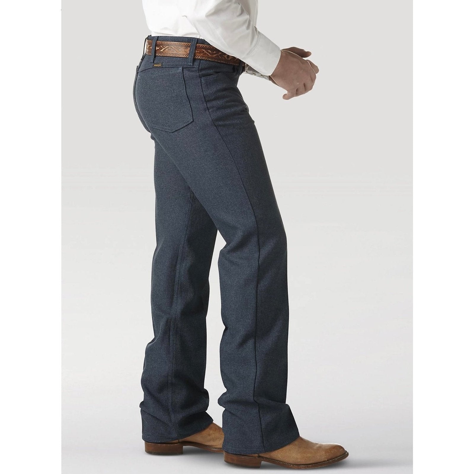 Wrangler Men's Jeans Wrancher Dress Pants Heather Blue 82HU Wei's Western Wear Wrangler Men's Jeans Wrancher Dress Pants Heather Blue 82HU Wei's Western Wear