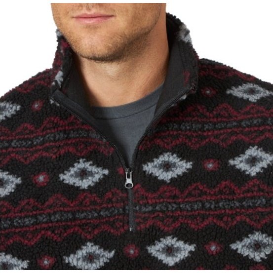 Wrangler Men's Pullover Sherpa MZ3104R - Wrangler