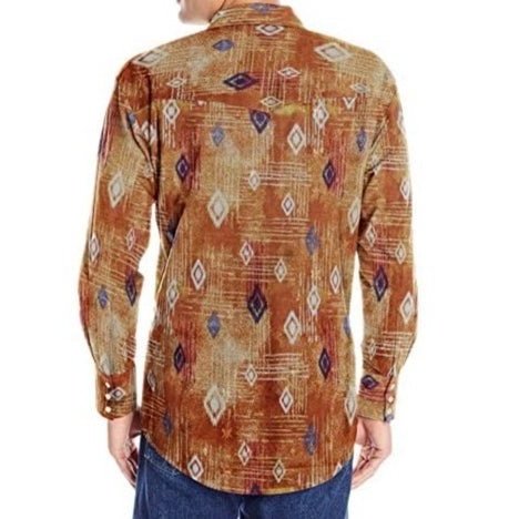 Wrangler Men’s Shirt Checotah Long Sleeve Snap MC1210M