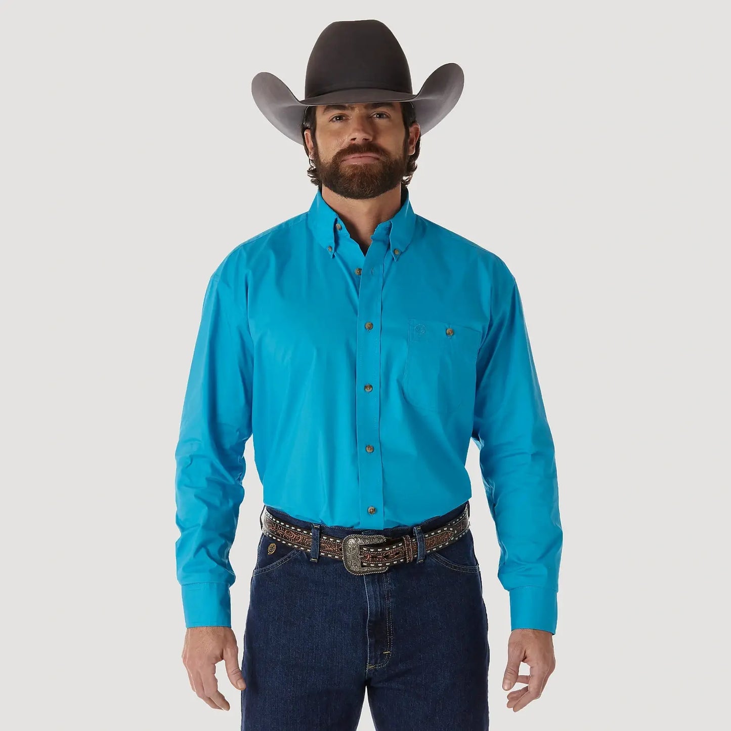 Wrangler Men’s Shirt George Strait Long Sleeve Button Down MGS272G - Wrangler