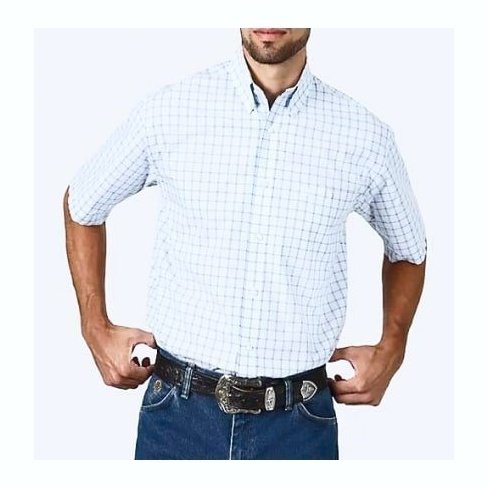 Wrangler Men's Shirt George Strait Short Sleeve Button Down MGSO756 - Wrangler