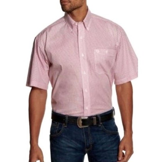 Wrangler Men’s Shirt George Strait Short Sleeve Button Down MGSP857 - Wrangler