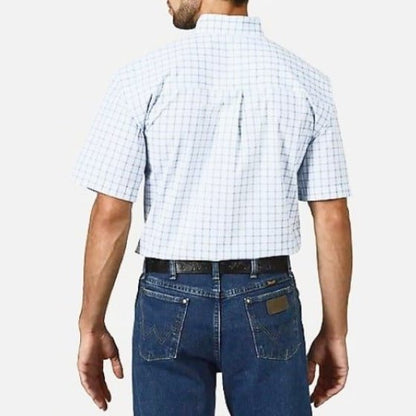 Wrangler Men's Shirt George Strait Short Sleeve Button Down MGSO756 - Wrangler