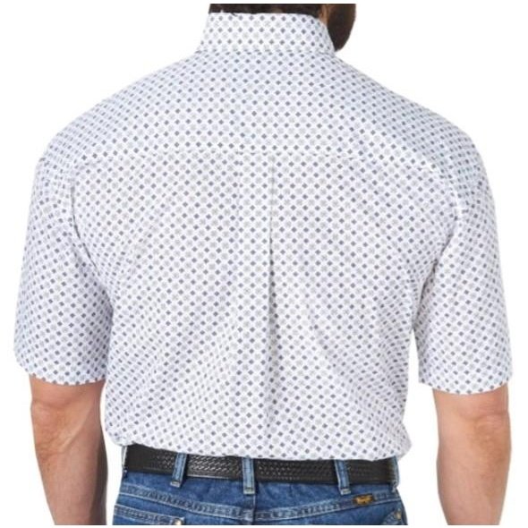 Wrangler Casual - Men's MGSM863 George Strait Short Sleeve Print Shirt - Wrangler