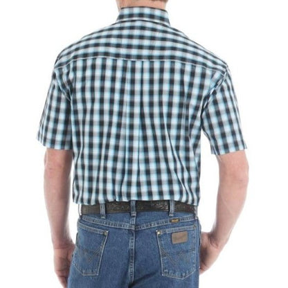 Wrangler Men's Shirt George Strait Short Sleeve UPF25 Fabric MGSM472 - Wrangler