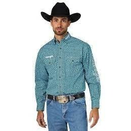 Wrangler Men’s Shirt Long Sleeve Logo MP2349M - Clearance