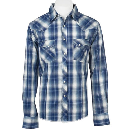 Wrangler Men’s Shirt Long Sleeve Snap MVG139M - Clearance