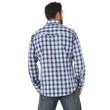 Wrangler Men’s Shirt Silver Edition Long Sleeve Snap 75811BL - Clearance