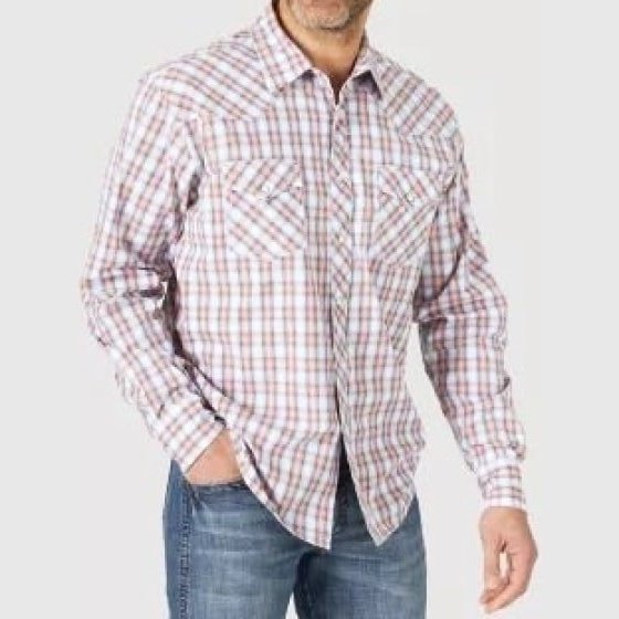 Wrangler Men’s Shirt Western 20X Competition Snaps Advanced Comfort 10MJC347M