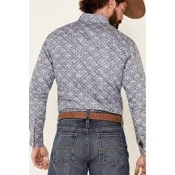 Wrangler Men’s Shirt Western Retro Long Sleeve Snaps MVR547B - Clearance