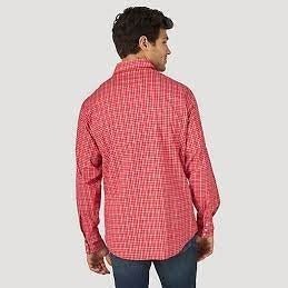 Wrangler Men’s Shirt Wrinkle Resistant Long Sleeve Snaps MWR373R