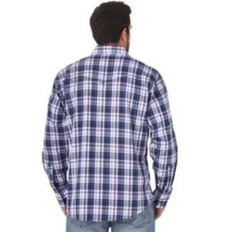 Wrangler Men’s Shirt Wrinkle Resistant Long Sleeve Snaps MWR403P - Wrangler