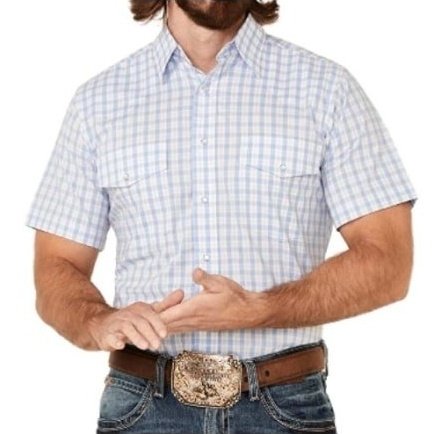 Wrangler Men’s Western Short Sleeve Shirt MWR412B - Wrangler