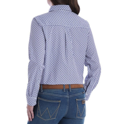 Wrangler Women’s George Strait Shirt Long Sleeve Button Up LGSP617 - Wrangler