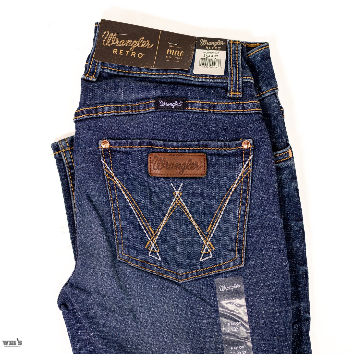 Wrangler Women's Jeans Mae Premium Patch Boot Cut 1009MWZMS - Wrangler