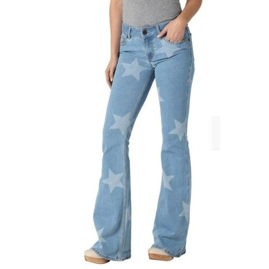 Wrangler Women’s Jeans Mae Retro Mid Rise Flare Star 112328735 - Wrangler