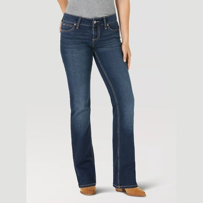 Wrangler Women's Jeans Retro Mae Mid-Rise Boot Cut 09MWZHT - Wrangler