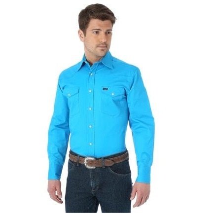 Wrangler Work Men's Shirt Advanced Comfort Long Sleeve Snaps Various Colours