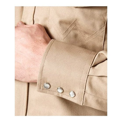 Wrangler Work Men's Shirt FR Flame Resistant Khaki FR12140 - Wrangler