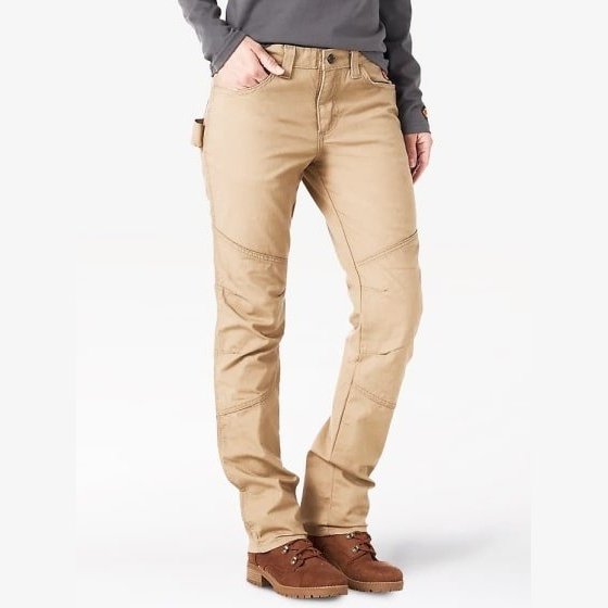 Wrangler Work Women's Pants Flame Resistant Golden Khaki – Wei's