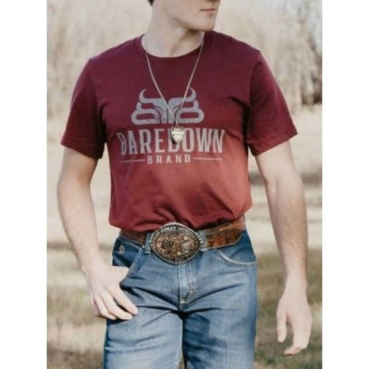 Baredown Brand Unisex T-Shirt Heather Cardinal - Baredown Brand