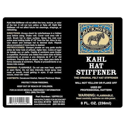 Bickmore Kahl Wool Hat Stiffener Spray Black 10FPR131 - Bickmore