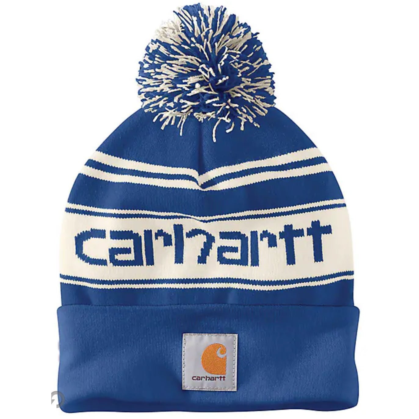 Carhartt Knit Pom-Pom Cuffed Logo Beanie