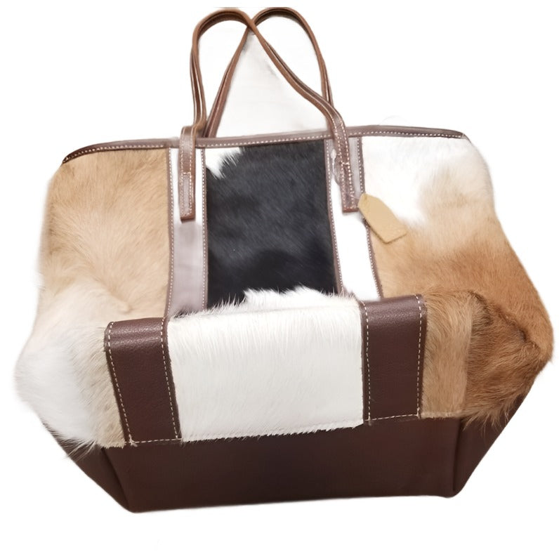 Handmade Purse in Cowhide and Leather - Handmade