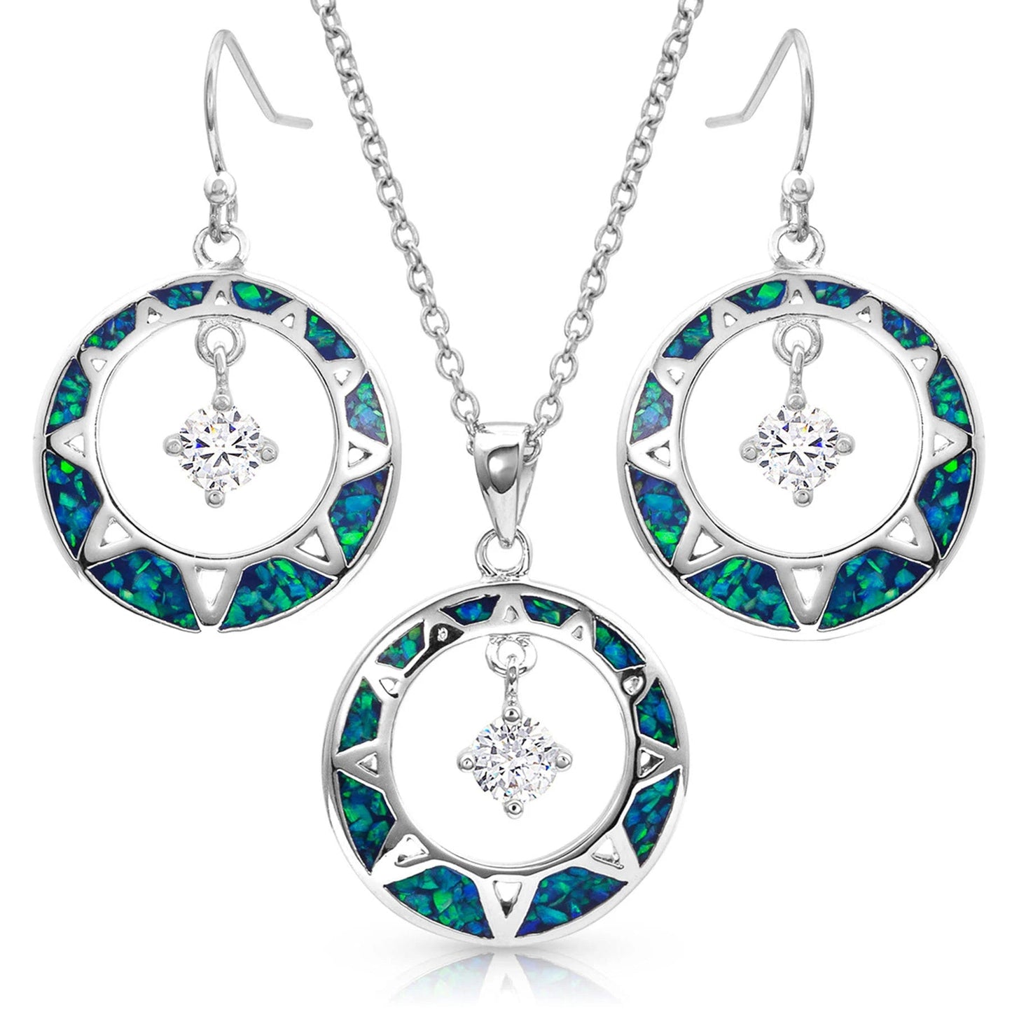 Montana Silversmiths Stay True Opal Jewelry Set JS4129 - Montana Silversmiths