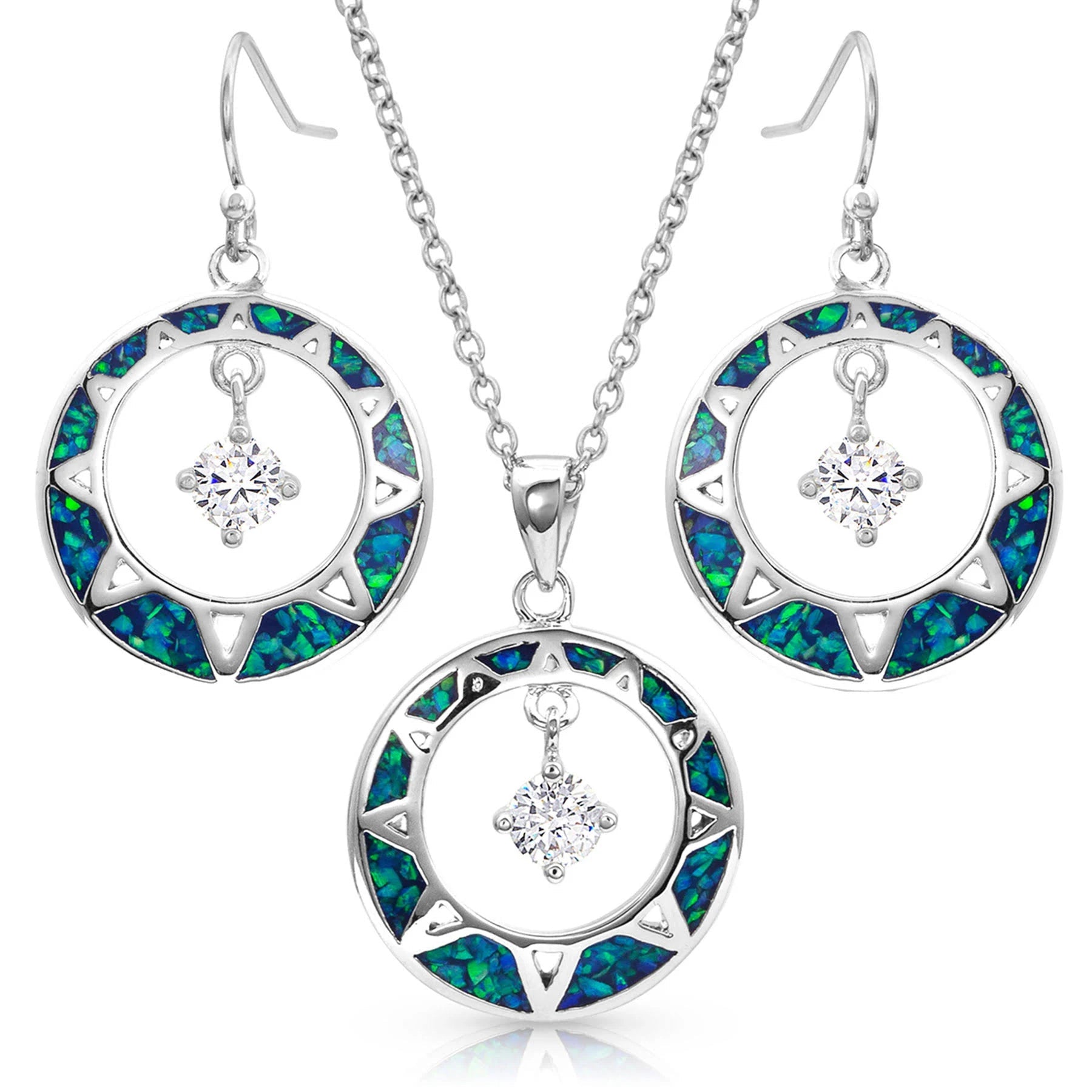 Montana Silversmiths Stay True Opal Jewelry Set JS4129 - Montana Silversmiths